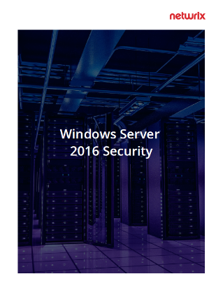 Windows Server 2016 Security